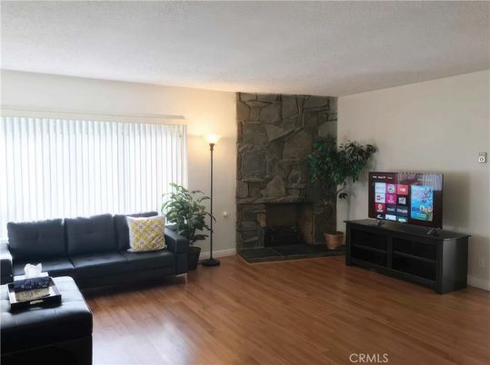 Fireplace, Interior, Living room, Stone Walls, Wood Texture Flooring