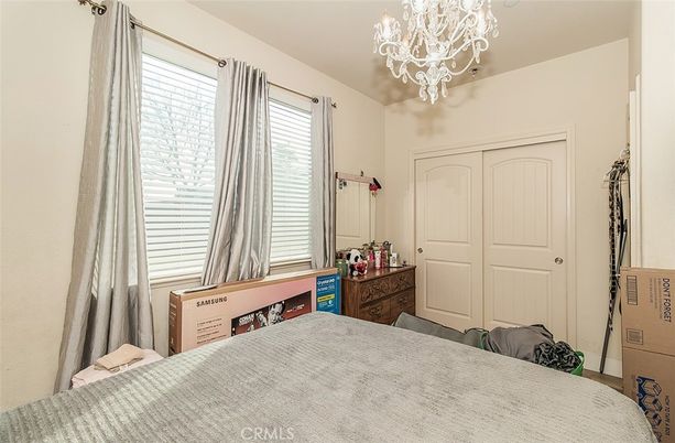 Bedroom, Chandelier, Interior