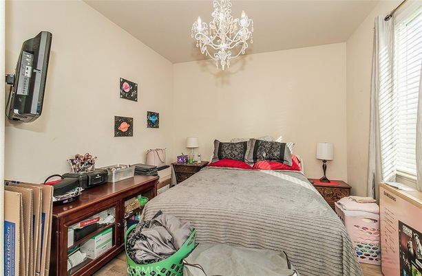 Bedroom, Chandelier, Home Office, Interior