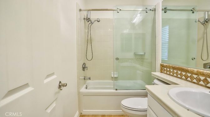Bathroom, Glass Shower, Interior, Wood Texture Flooring
