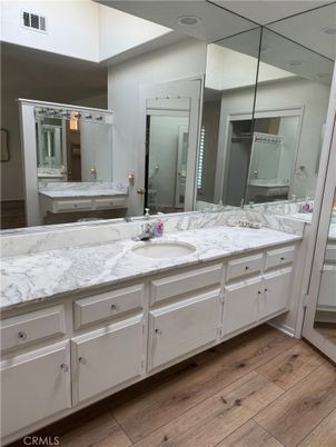 Bathroom, Dual Sink Vanities, Interior, Wood Texture Flooring