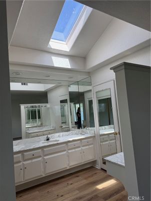 Bathroom, Dual Sink Vanities, Interior, Wood Texture Flooring