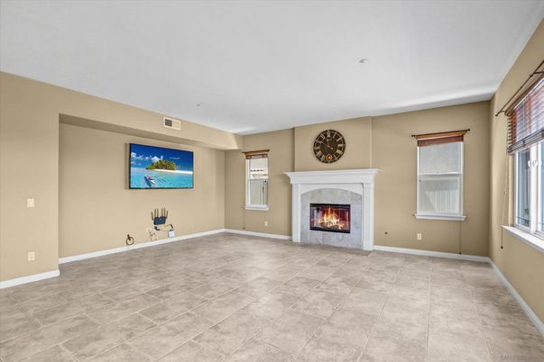 Empty room, Fireplace, Interior