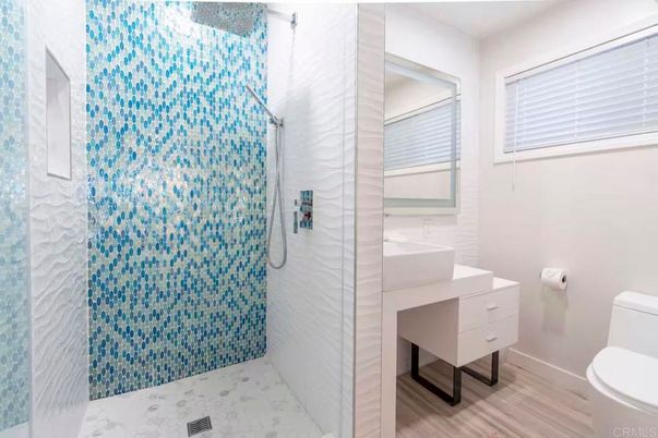 Bathroom, Interior, Wood Texture Flooring