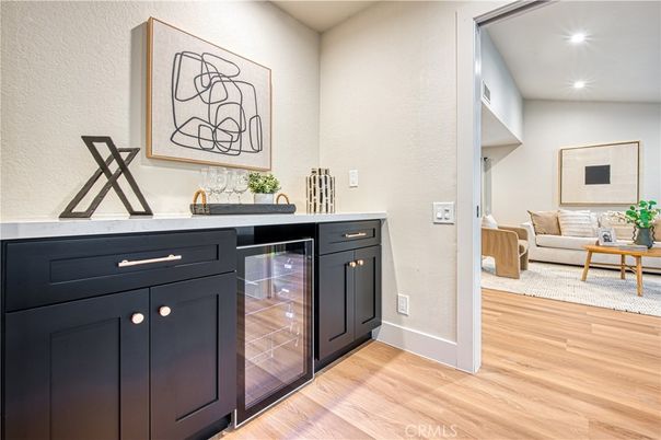 Interior, Kitchen, Living room, Recessed Lighting, Wood Texture Flooring