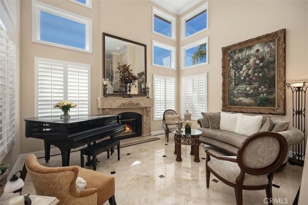 Fireplace, Interior, Living room, Piano