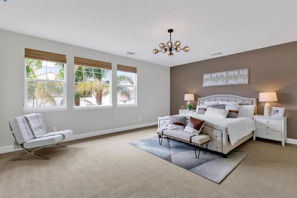 Bedroom, Interior, Pendant Lights