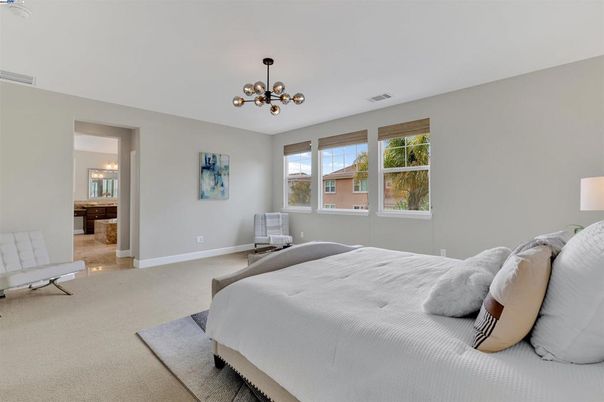 Bedroom, Interior, Pendant Lights
