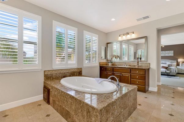 Bathroom, Bedroom, Dual Sink Vanities, Interior, Recessed Lighting