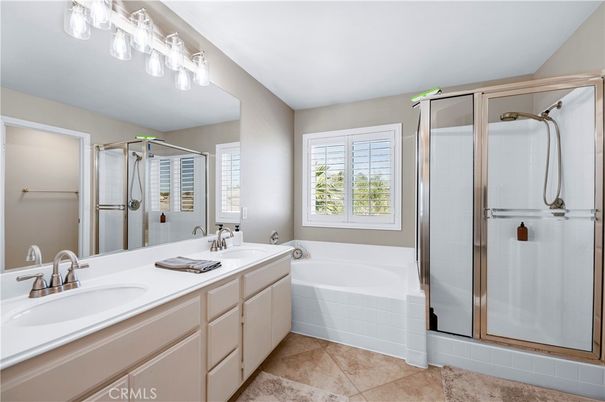 Bathroom, Dual Sink Vanities, Glass Shower, Interior