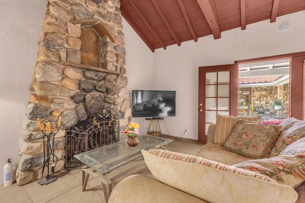 Fireplace, Interior, Living room, Stone Walls, Wooden Beams, Wooden Ceilings