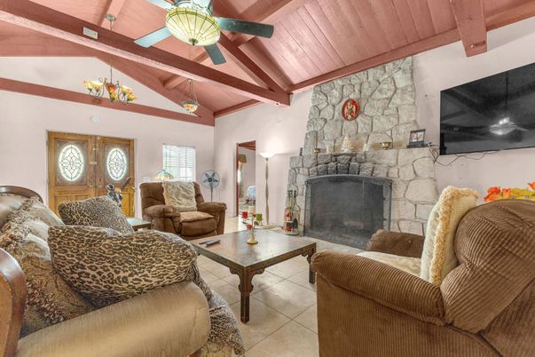 Fireplace, Interior, Living room, Stone Walls, Wooden Beams, Wooden Ceilings