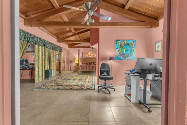 Home Office, Interior, Wooden Beams, Wooden Ceilings