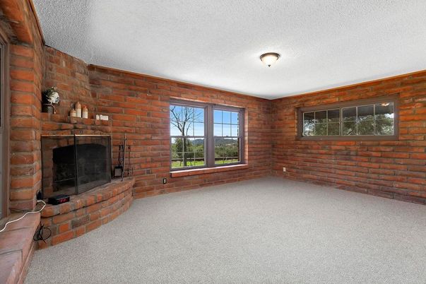 Empty room, Fireplace, Interior, Stone Walls