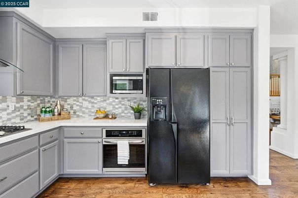 Interior, Kitchen, Wood Texture Flooring