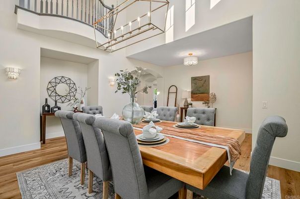 Dining room, Interior, Wood Texture Flooring