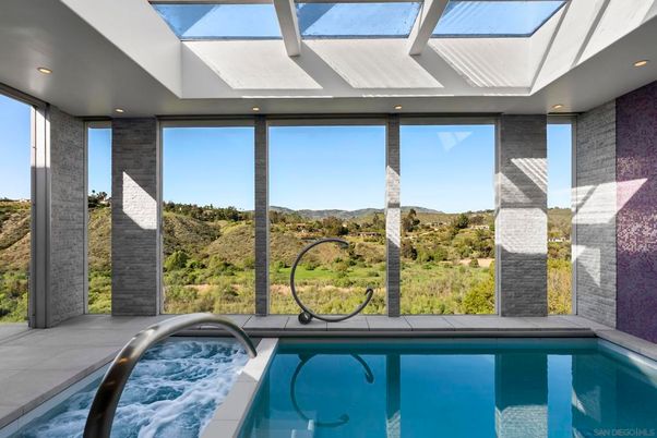 Glass Ceilings, Interior, Pool, Recessed Lighting, Sun Room