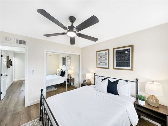 Bedroom, Interior, Wood Texture Flooring