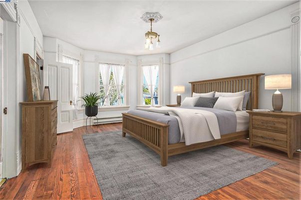 Bedroom, Interior, Wood Texture Flooring