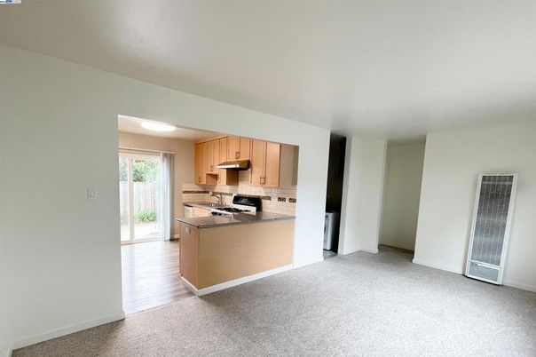 Empty room, Interior, Kitchen, Wood Texture Flooring