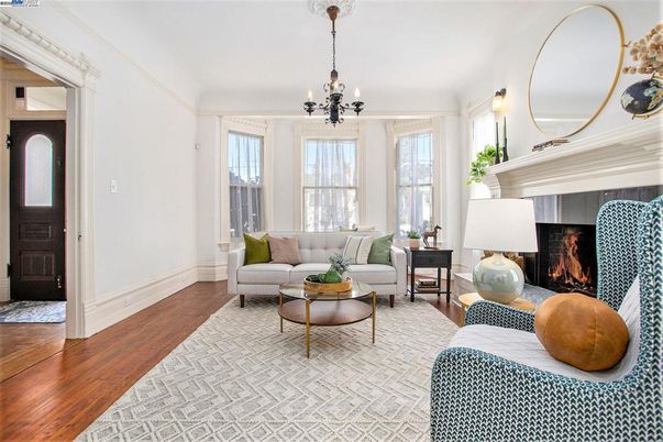 Chandelier, Fireplace, Interior, Living room, Wood Texture Flooring