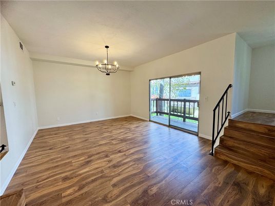 Chandelier, Empty room, Interior, Wood Texture Flooring