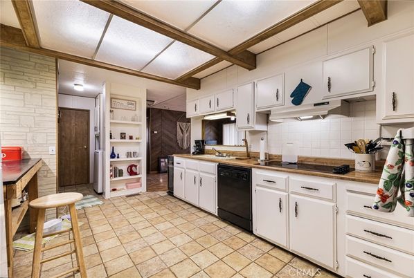Interior, Kitchen, Stone Walls, Wooden Beams