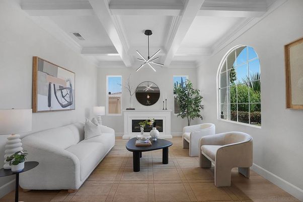 Fireplace, Interior, Living room, Pendant Lights