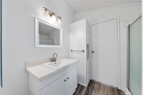 Bathroom, Interior, Wood Texture Flooring