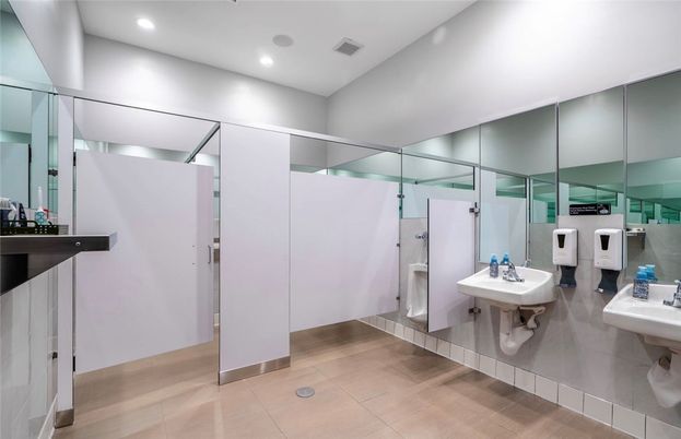 Bathroom, Interior, Recessed Lighting