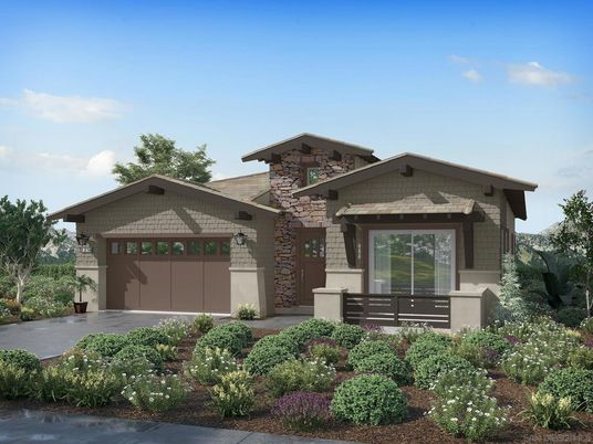Attached, Exterior, Facade, American Craftsman