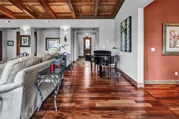 Interior, Living room, Piano, Wooden Beams, Wooden Ceilings, Wood Texture Flooring
