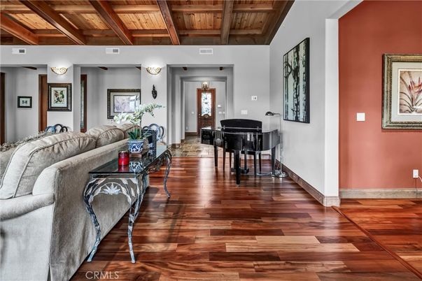 Interior, Living room, Piano, Wooden Beams, Wooden Ceilings, Wood Texture Flooring