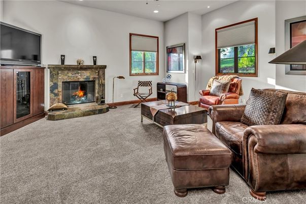 Fireplace, Interior, Living room, Recessed Lighting