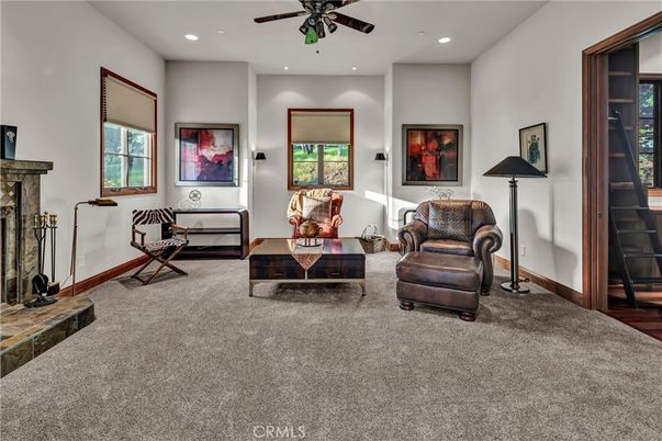 Fireplace, Interior, Living room, Recessed Lighting