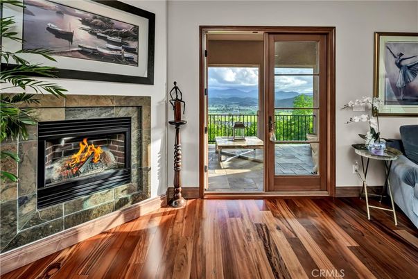 Fireplace, Interior, Wood Texture Flooring