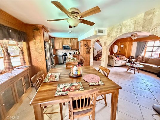 Dining room, Interior, Kitchen, Living room, Stainless Steel Appliances