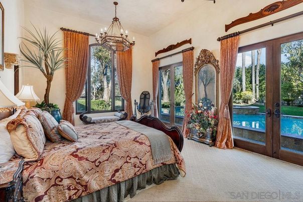 Bedroom, Chandelier, Interior