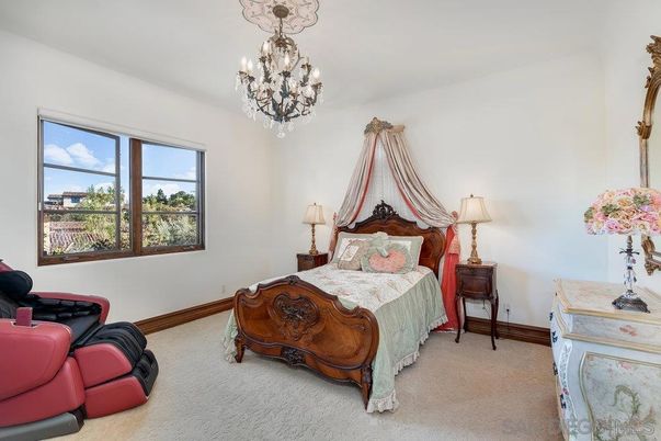 Bedroom, Chandelier, Interior