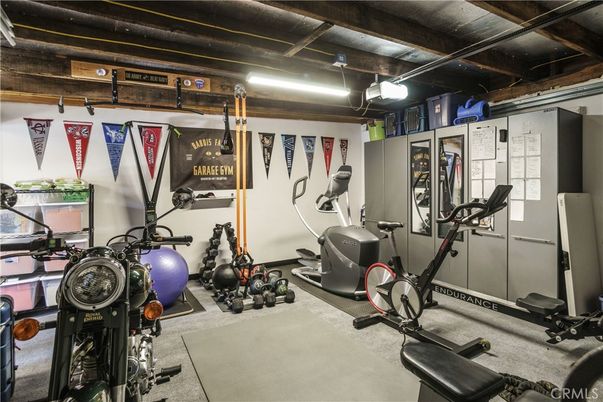 Fitness Equipment, Interior, Wooden Beams