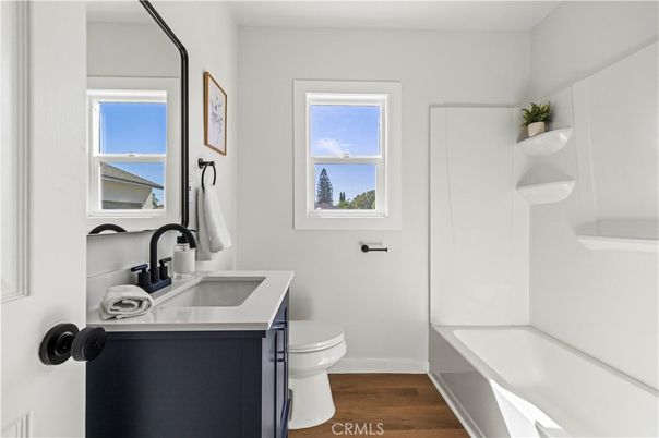 Bathroom, Interior, Wood Texture Flooring