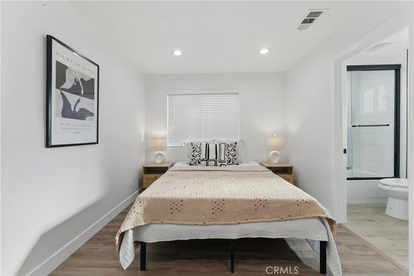 Bathroom, Bedroom, Interior, Recessed Lighting, Wood Texture Flooring