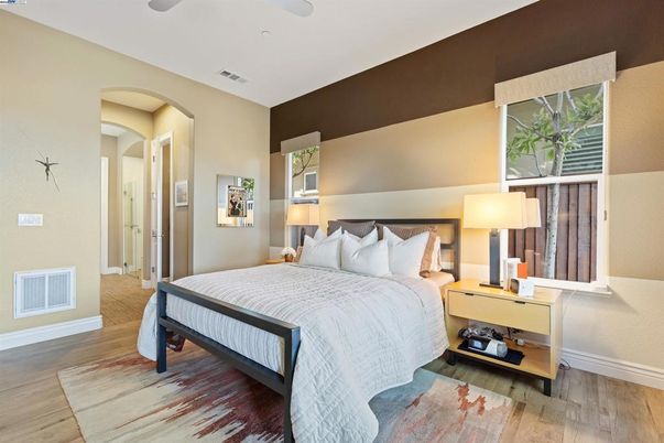 Bedroom, Interior, Wood Texture Flooring