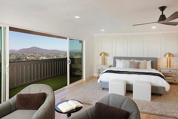Bedroom, Interior, Recessed Lighting