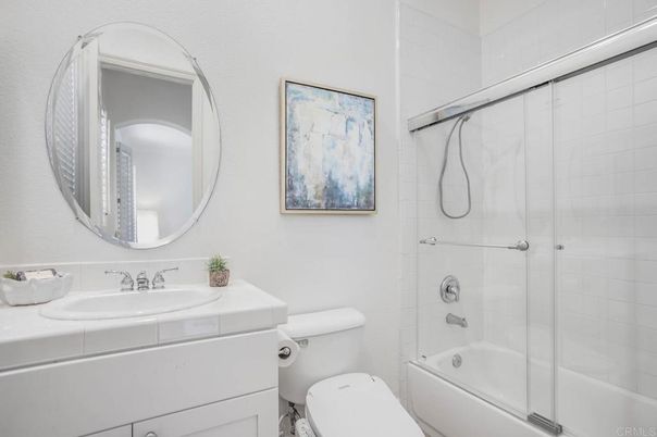 Bathroom, Glass Shower, Interior, Tile Countertops