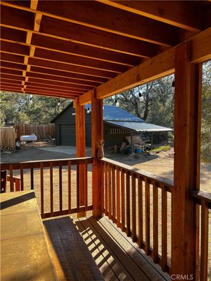 Detached Garage, Exterior, Wooden Beams