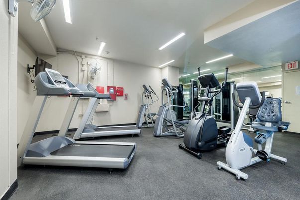 Fitness Equipment, Gym, Interior, Recessed Lighting