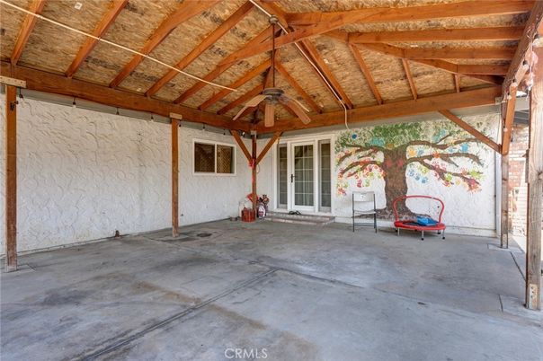 Empty room, Interior, Stone Walls, Wooden Beams, Wooden Ceilings