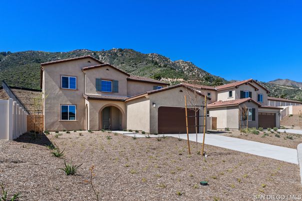 Attached, Backyard, Exterior, Facade, Mediterranean