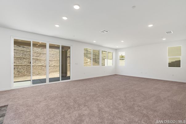 Empty room, Interior, Recessed Lighting